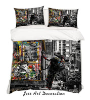 3D  SanFrancisco Is Beautiful Colorized Quilt Cover Set Bedding Set Duvet Cover Pillowcases  ZY D102- Jess Art Decoration