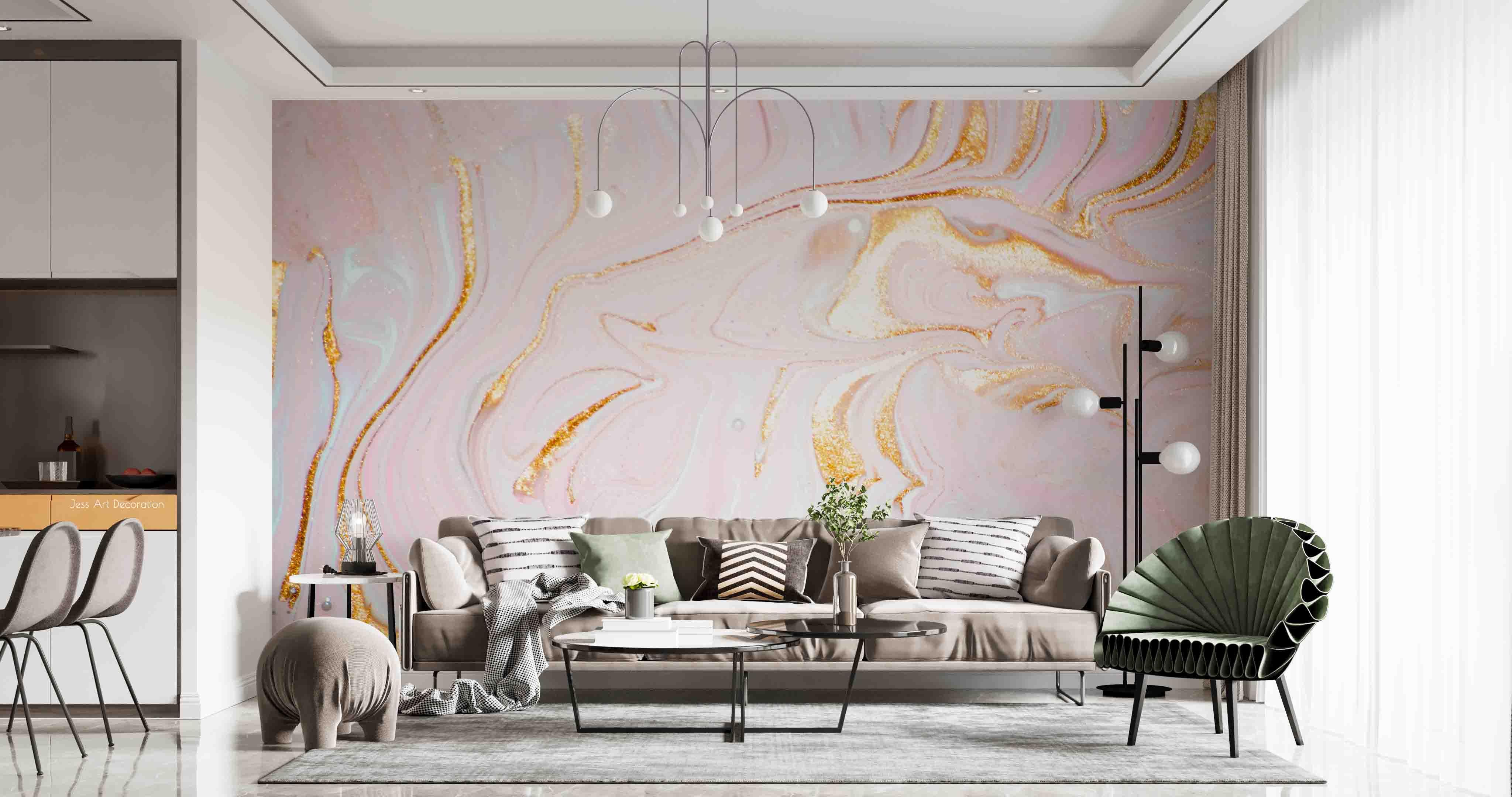 3D Pink Marble Texture Wall Mural Wallpaper sww 238- Jess Art Decoration