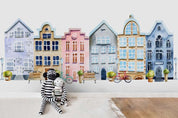 3D Hand Painted Building Wall Mural Wallpaper 119- Jess Art Decoration