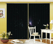 3D Abstract Space Starry Black Curtains and Drapes LLL 311- Jess Art Decoration