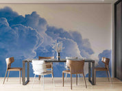 3D Blue Clouds Wall Mural Wallpaper sww  225- Jess Art Decoration