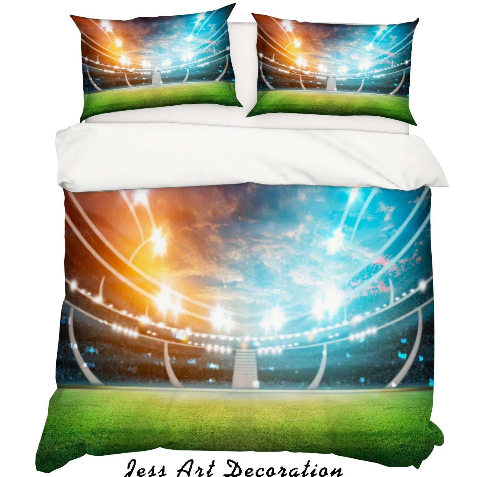 3D Stadium Quilt Cover Set Bedding Set Pillowcases 11- Jess Art Decoration