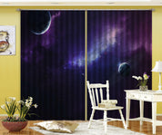 3D Space Universe Planet Curtains and Drapes LQH 131- Jess Art Decoration