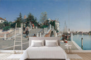 3D city landscape oil painting wall mural wallpaper 64- Jess Art Decoration