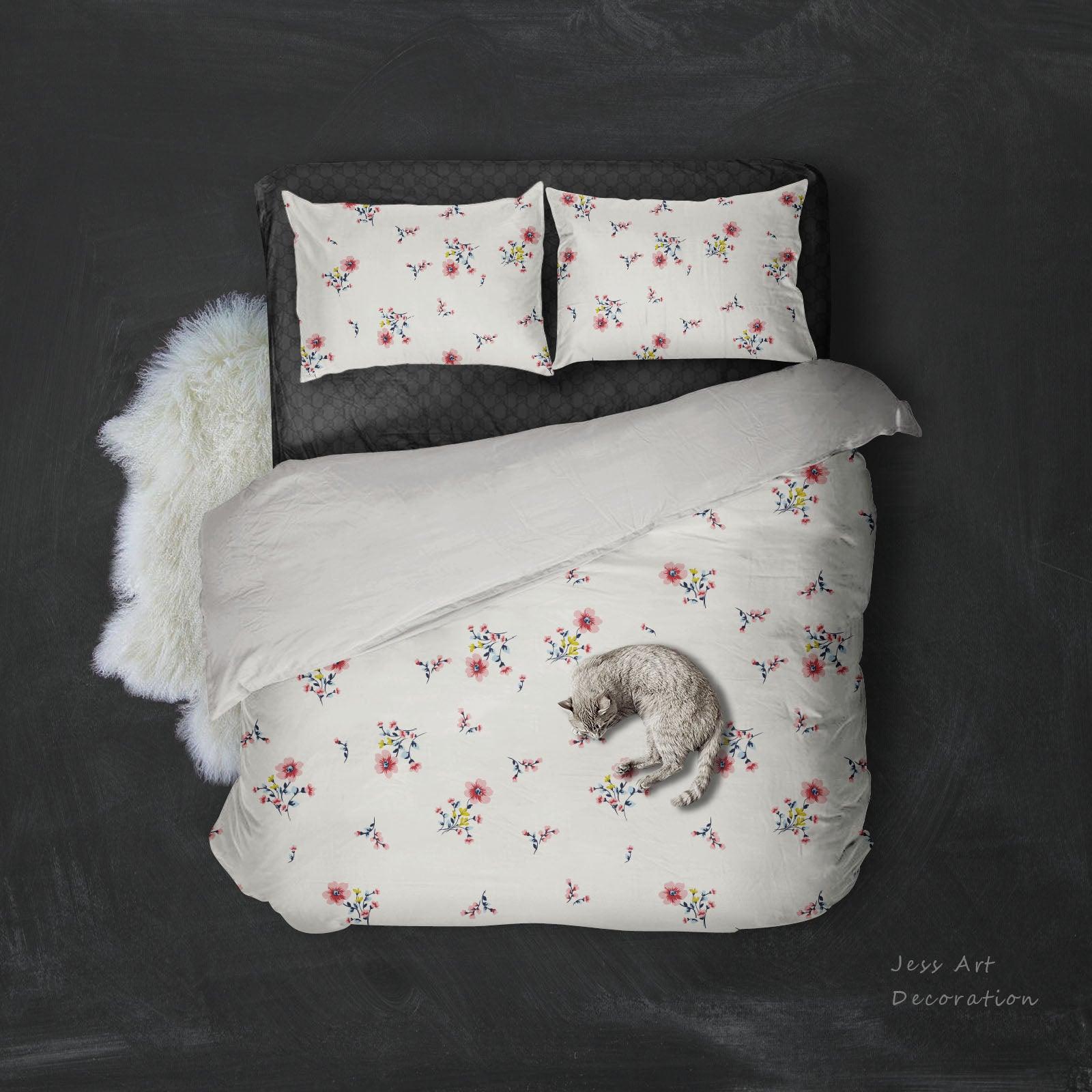 3D Colored Flower Pattern Quilt Cover Set Bedding Set Pillowcases  86- Jess Art Decoration