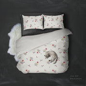 3D Colored Flower Pattern Quilt Cover Set Bedding Set Pillowcases  86- Jess Art Decoration