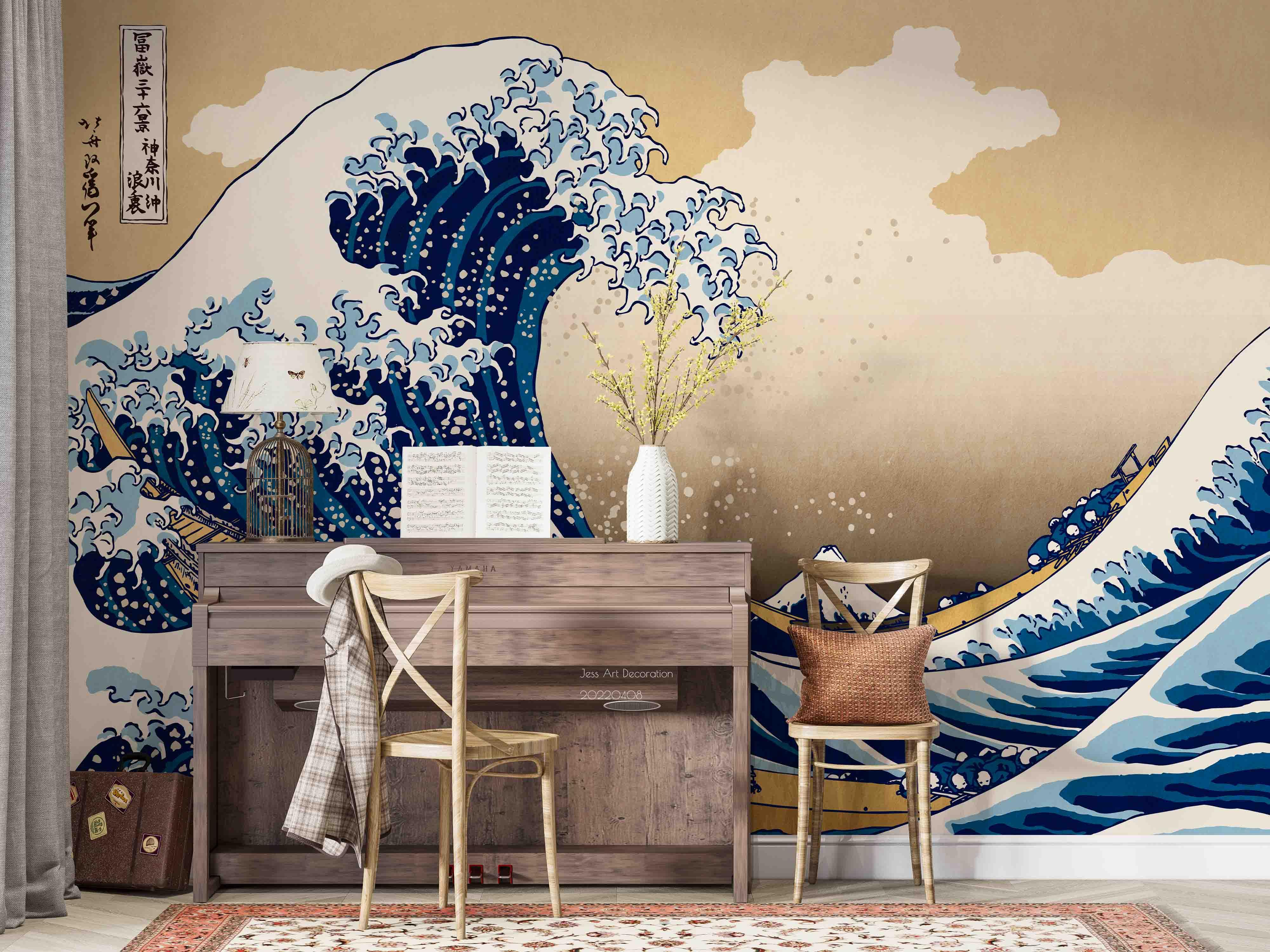 3D Wave Painting Artistic Wall Mural Wallpaper GD 3857- Jess Art Decoration