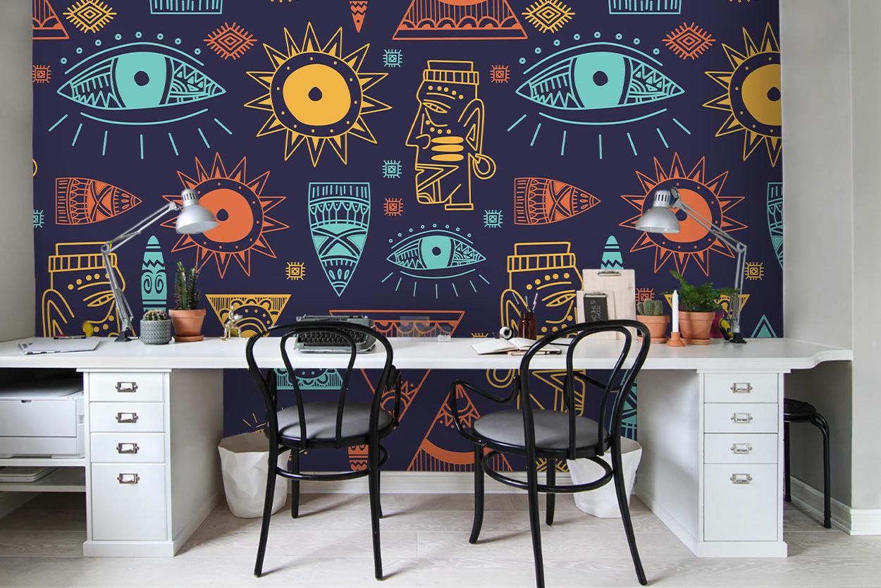 3D Sun Eyes Painting Wall Mural Wallpaper 46- Jess Art Decoration