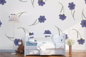 3D Purple Flowers Wall Mural Wallpaper 171- Jess Art Decoration