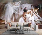 3D Dancing Girl Ballet ballet dancer mural wall mural wallpaper for bedroom - view 2