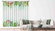 3D Watercolor Plant Leaf Green Fruit Curtains and Drapes LLL 346- Jess Art Decoration