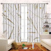 3D Abstract Leaf Texture Pattern Curtains and Drapes LQH 296- Jess Art Decoration