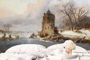 3D country winter landscape oil painting wall mural wallpaper 11- Jess Art Decoration