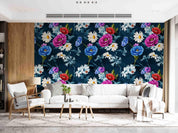 3D Vintage Colorful Flowers Watercolor Pattern Wall Mural Wallpaper GD 3630- Jess Art Decoration