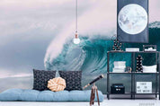 3D Sea Wave Landscape Wall Mural Wallpaper LQH 337- Jess Art Decoration
