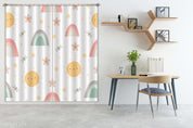 3D Cartoon Sun Rainbow Curtains and Drapes LQH 107- Jess Art Decoration