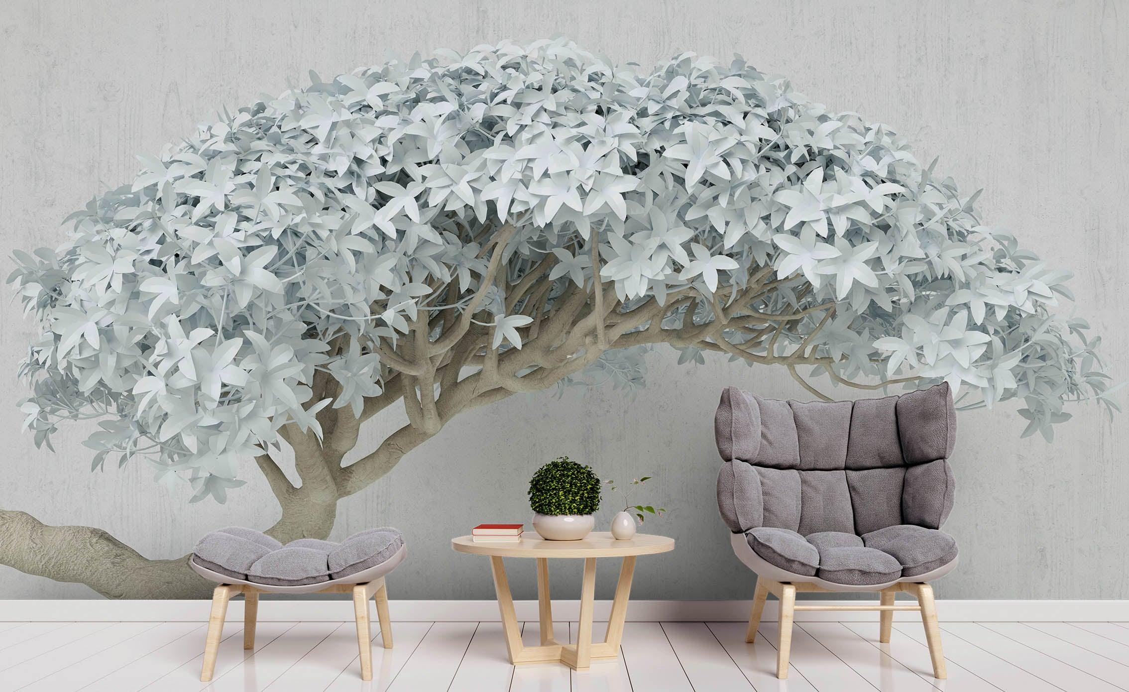 3D Abstract Paper Tree Wall Mural Wallpaper 19- Jess Art Decoration