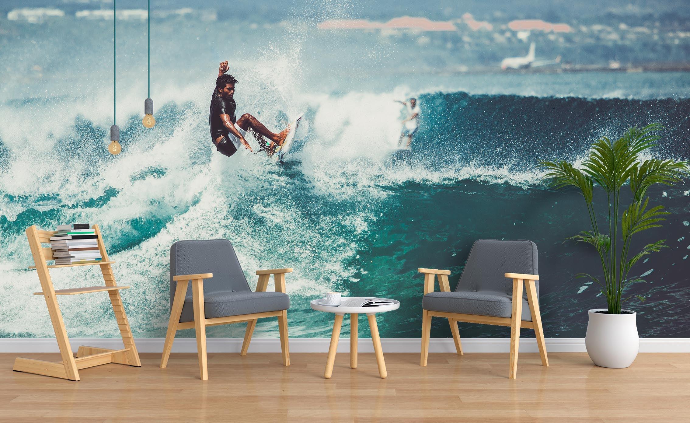 3D Sea Waves Surf Wall Mural Wallpaper 56 LQH- Jess Art Decoration