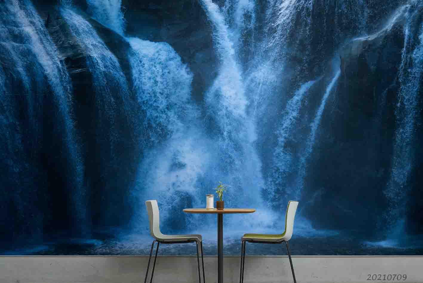 3D Great Falls Spectacular Cliff Wall Mural Wallpaper SWW4080- Jess Art Decoration