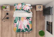 3D Colorful Plant Leaves Quilt Cover Set Bedding Set Duvet Cover Pillowcases LXL- Jess Art Decoration