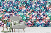 3D Hand Sketching Colorful Floral Plant Wall Mural Wallpaper LXL 1330- Jess Art Decoration