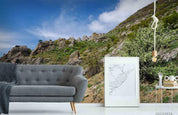 3D Blue Sky Mountain Nature Landscape Wall Mural Wallpaper LQH 4- Jess Art Decoration