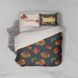 3D Colorful Sketch Leaves Quilt Cover Set Bedding Set Pillowcases 08- Jess Art Decoration