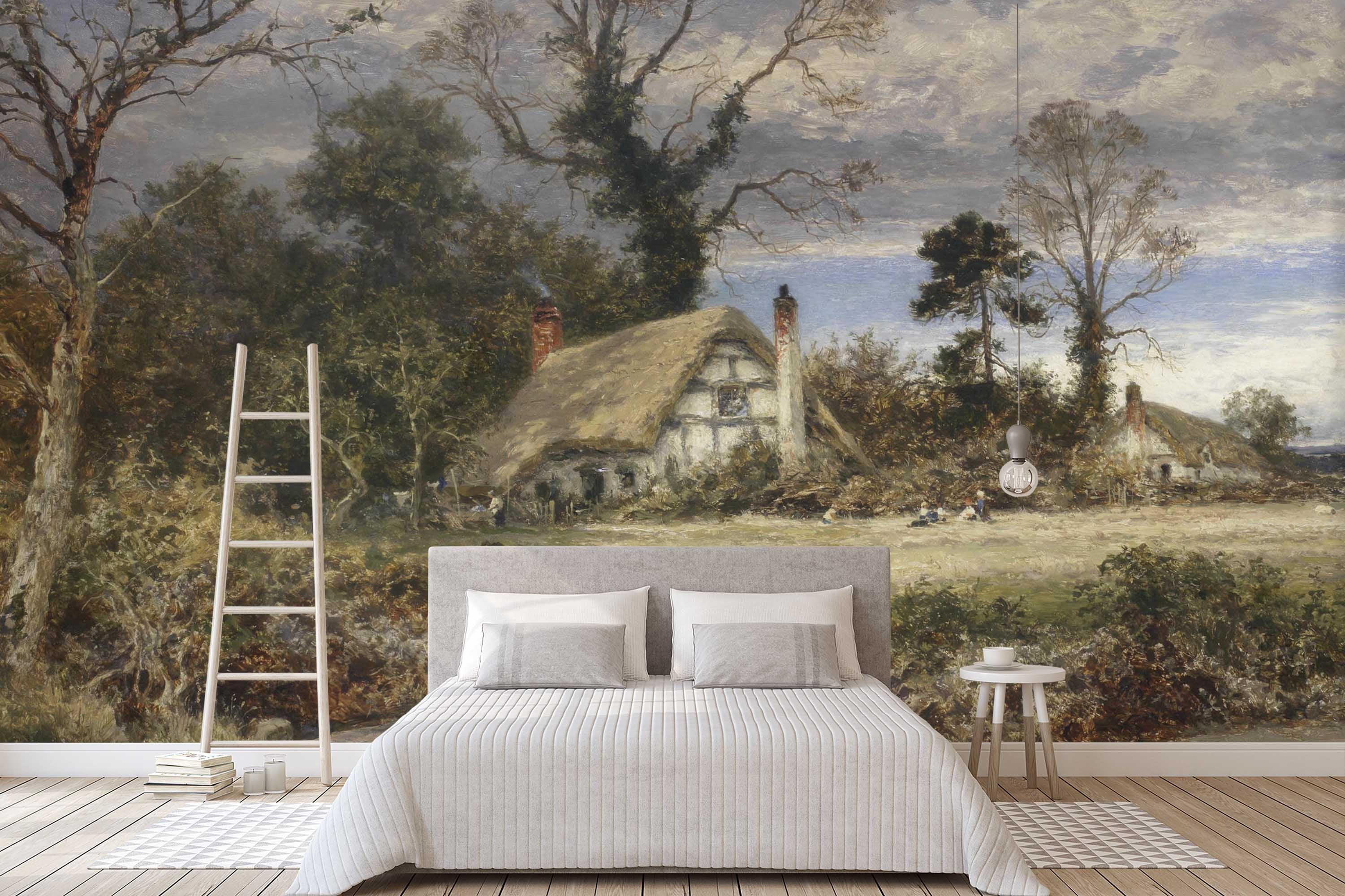 3D countryside scenery oil painting wall mural wallpaper 31- Jess Art Decoration