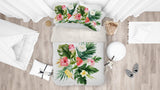 3D Watercolor Watermelon Popsicle Ice Cream Floral Leaves Quilt Cover Set Bedding Set Pillowcases 07- Jess Art Decoration