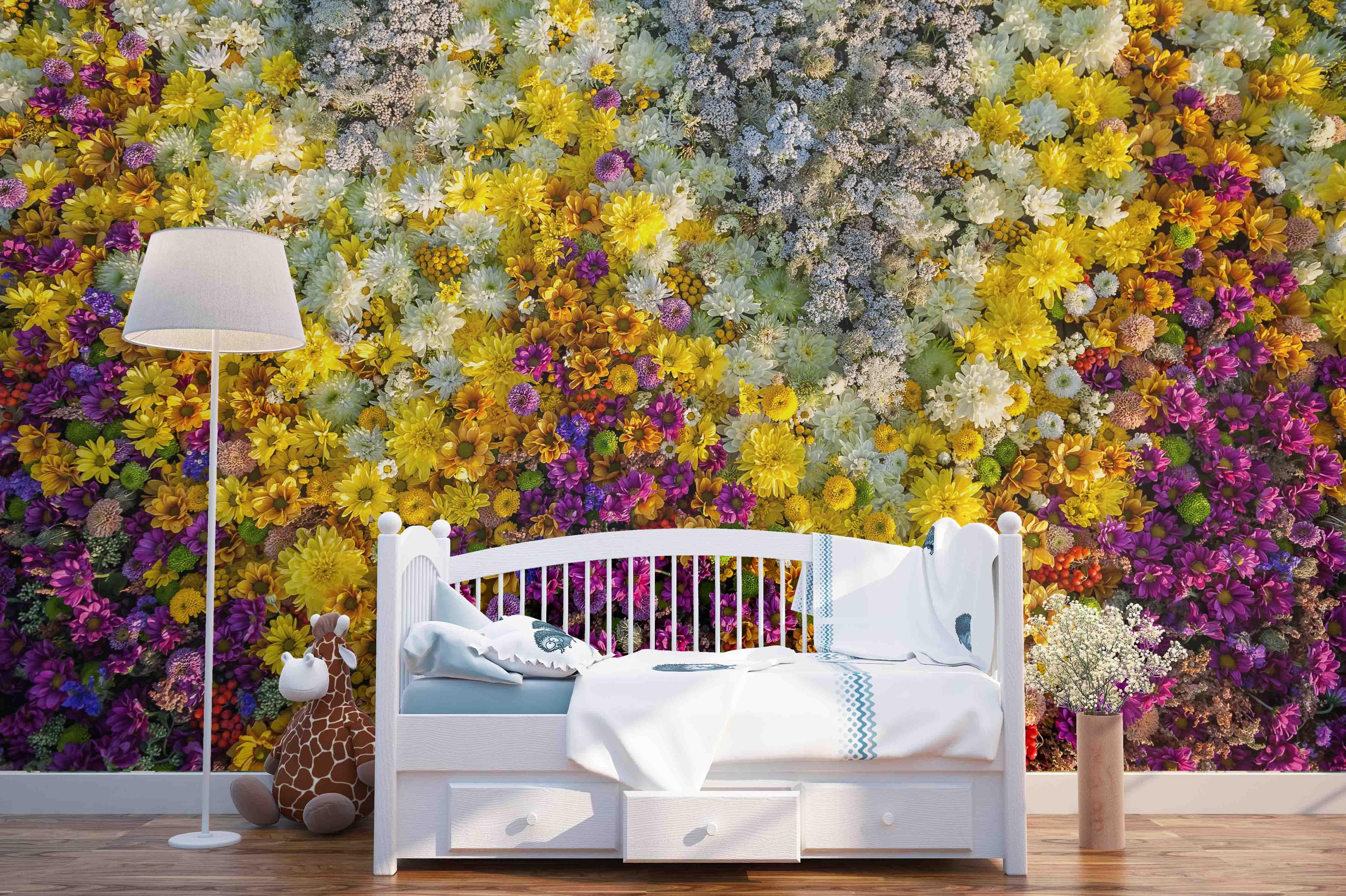 3D Oil Painting Flowers Wall Mural Wallpaper 11- Jess Art Decoration