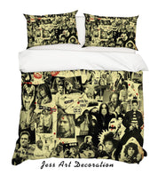 3D Rock Star Band Quilt Cover Set Bedding Set Pillowcases 40- Jess Art Decoration