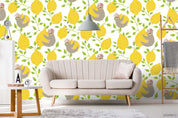 3D Hand Sketching Fresh Lemon Animal Wall Mural Wallpaper LXL 1098- Jess Art Decoration