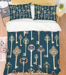 3D Color Key Pattern Quilt Cover Set Bedding Set Pillowcases  23- Jess Art Decoration