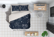 3D Cartoon Constellation Quilt Cover Set Bedding Set Pillowcases 43- Jess Art Decoration