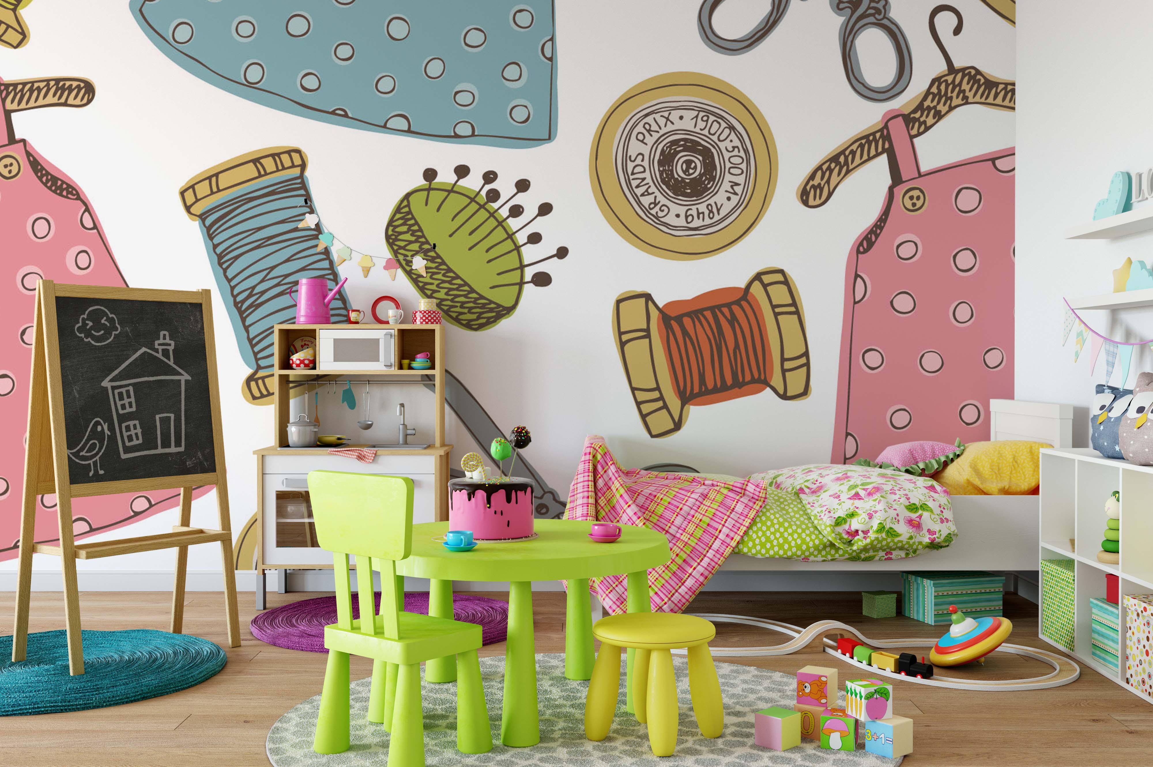 3D Spool Pattern Wall Mural Wallpaper 52- Jess Art Decoration