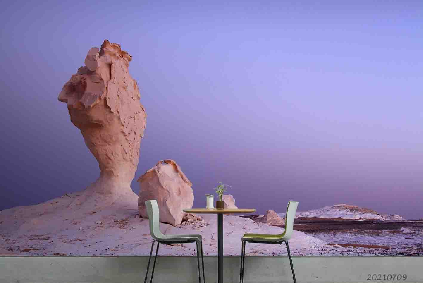 3D Oceans Sand Sculpture Rock Wall Mural Wallpaper SWW4266- Jess Art Decoration