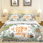 3D Cartoon Bee Flower Quilt Cover Set Bedding Set Pillowcases 33- Jess Art Decoration