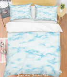 3D White Cloud Quilt Cover Set Bedding Set Pillowcases 212- Jess Art Decoration