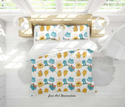 3D Cartoon Animal Monsters Pattern Quilt Cover Set Bedding Set Duvet Cover Pillowcases WJ 9612- Jess Art Decoration
