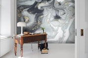 3D Abstract Grey Gilding Marbling Wall Ship Mural Wallpaper 28- Jess Art Decoration