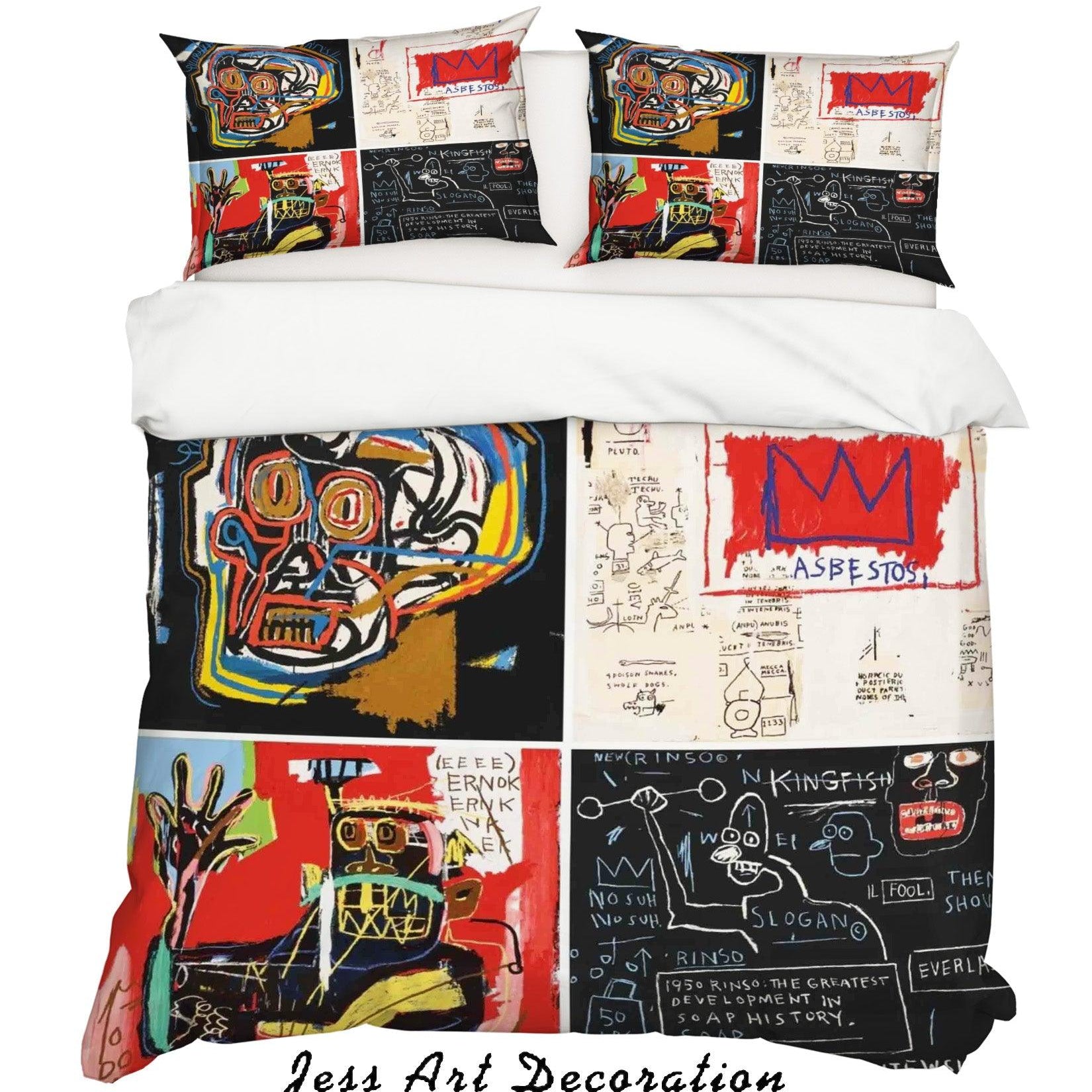 3D Abstract Colorful Robot Quilt Cover Set Bedding Set Duvet Cover Pillowcases LXL- Jess Art Decoration