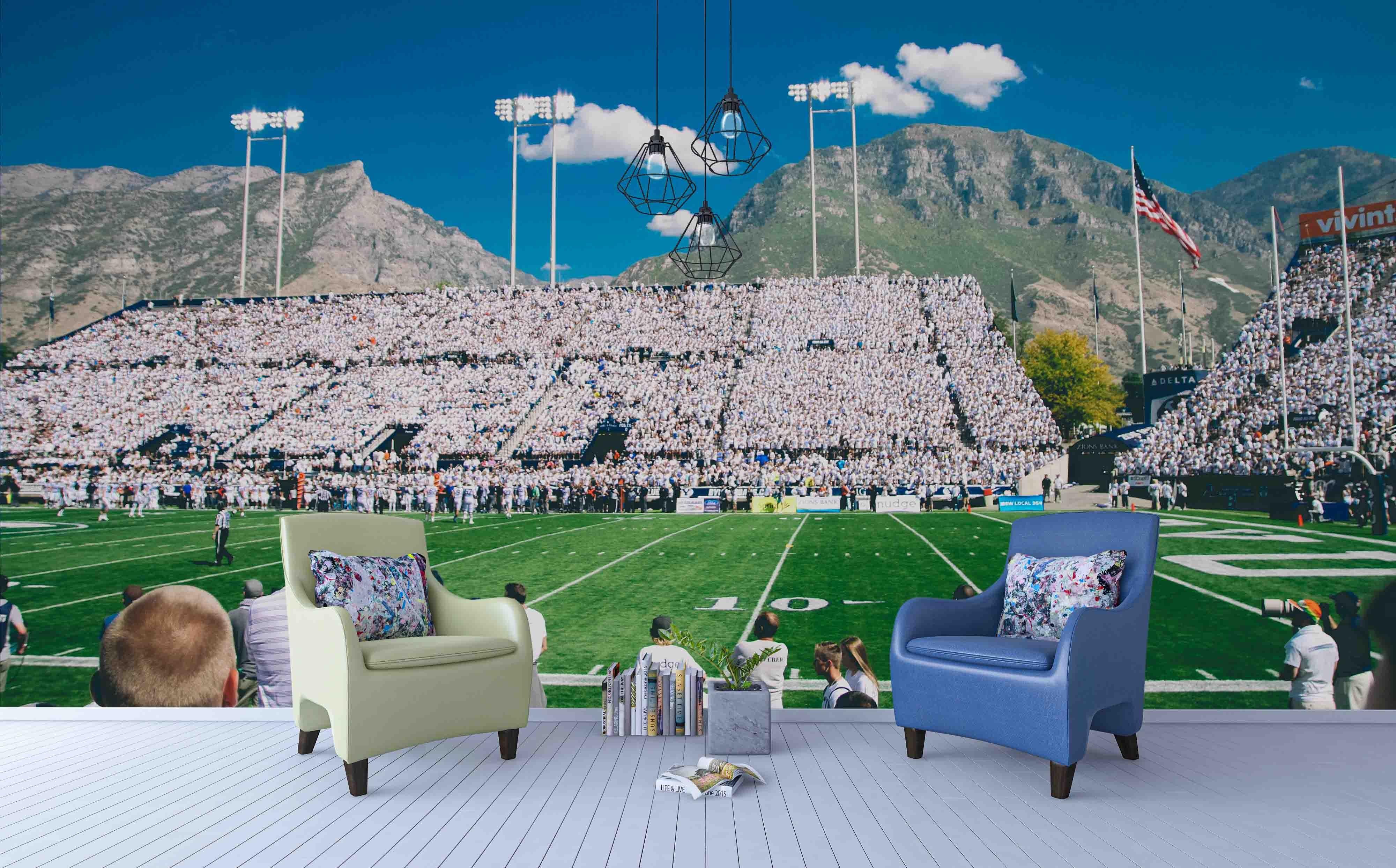 3D Blue Sky White Clouds Sports Meeting Wall Mural Wallpaper 33- Jess Art Decoration