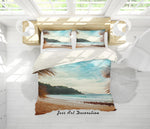 3D Beach Sea Quilt Cover Set Bedding Set Pillowcases 24- Jess Art Decoration