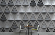 3D Grey Geometric Triangle Wall Mural Wallpaper LQH 318- Jess Art Decoration