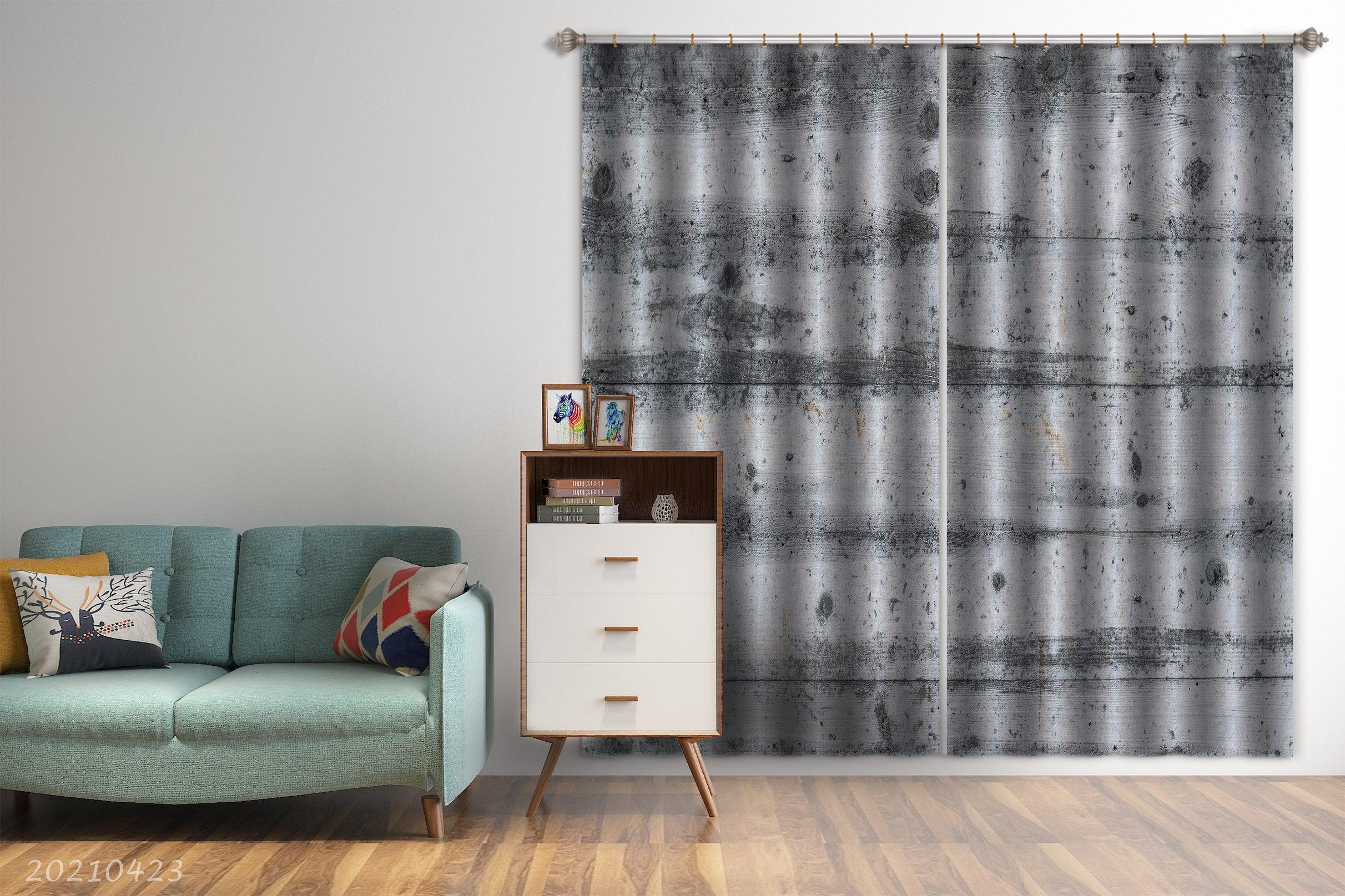 3D Abstract Black White Texture Curtains and Drapes GD 1321- Jess Art Decoration