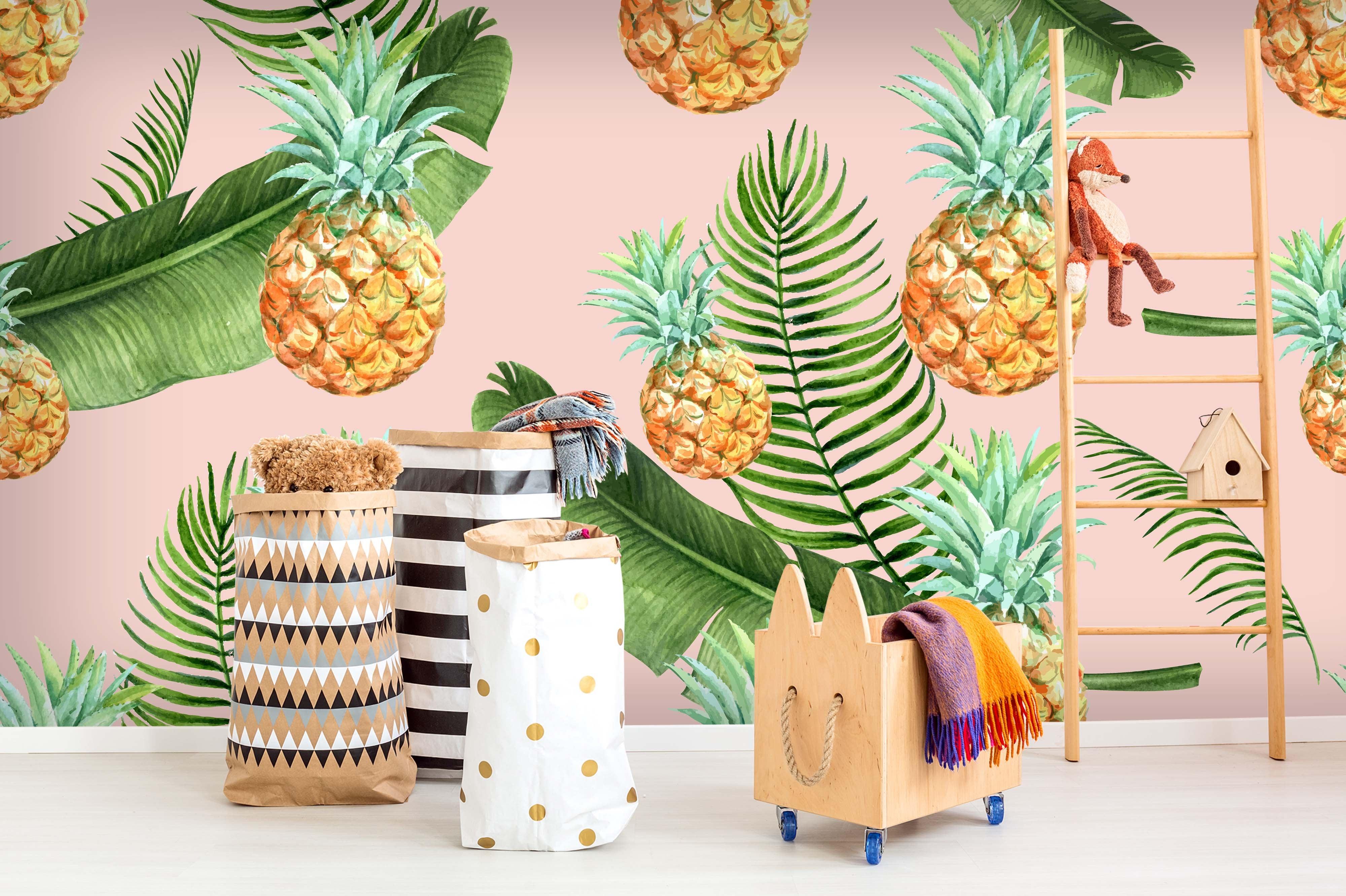 3D Pineapple Leaves Wall Mural Wallpaper 40- Jess Art Decoration