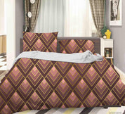 3D Abstract Geometric Decorative Quilt Cover Set Bedding Set Duvet Cover Pillowcases 28- Jess Art Decoration