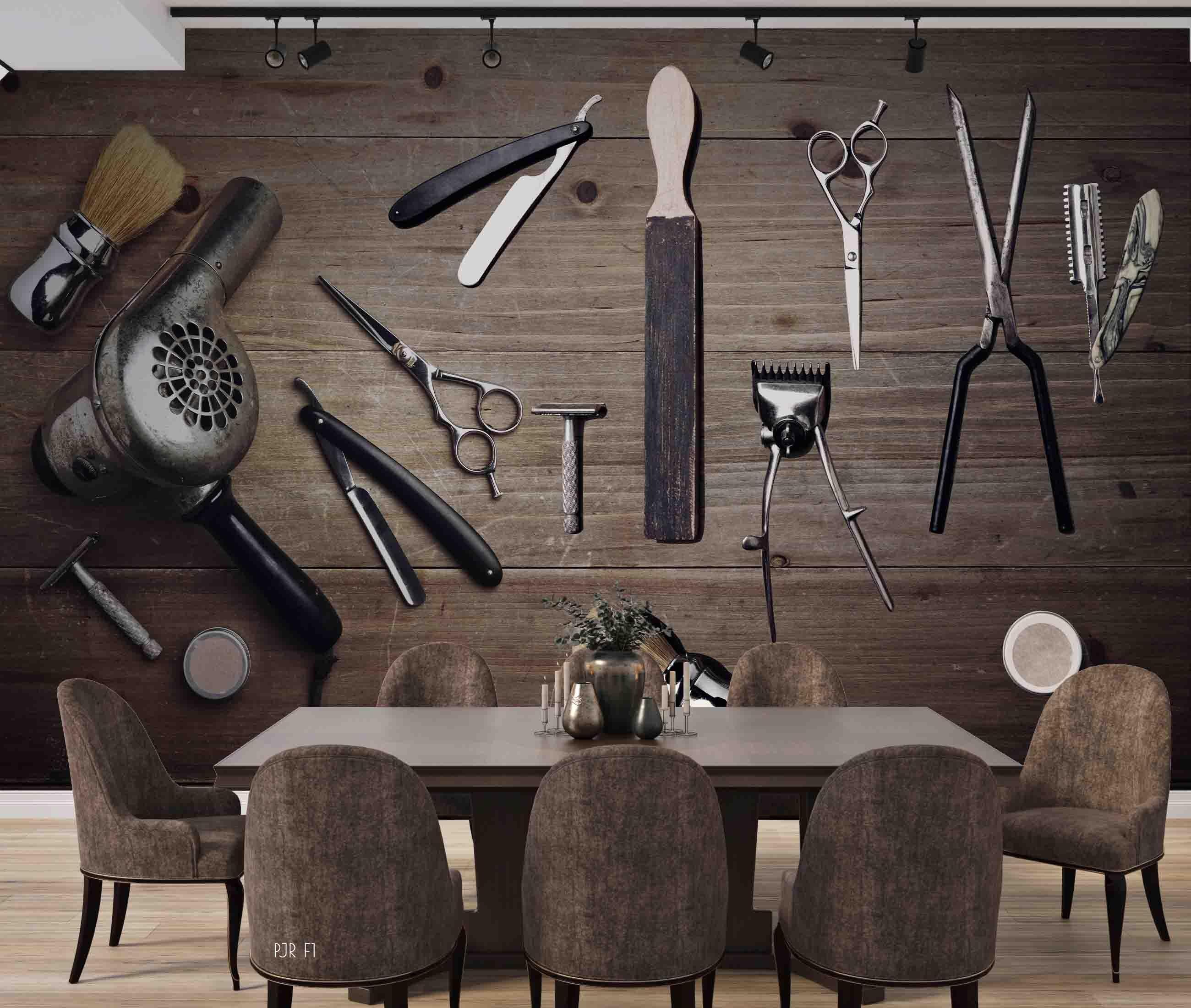3D Metal Tool Ironware Wall Mural Wallpaper WJ 2076- Jess Art Decoration