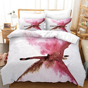 3D Art Watercolor Pink Quilt Cover Set Bedding Set Duvet Cover Pillowcases 166- Jess Art Decoration