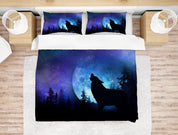 3D Moon Night Wolf Quilt Cover Set Bedding Set Pillowcases 17- Jess Art Decoration